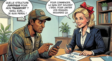 Illustration de l'article de blog Créer son entreprise de transport léger : Quel statut juridique choisir ?