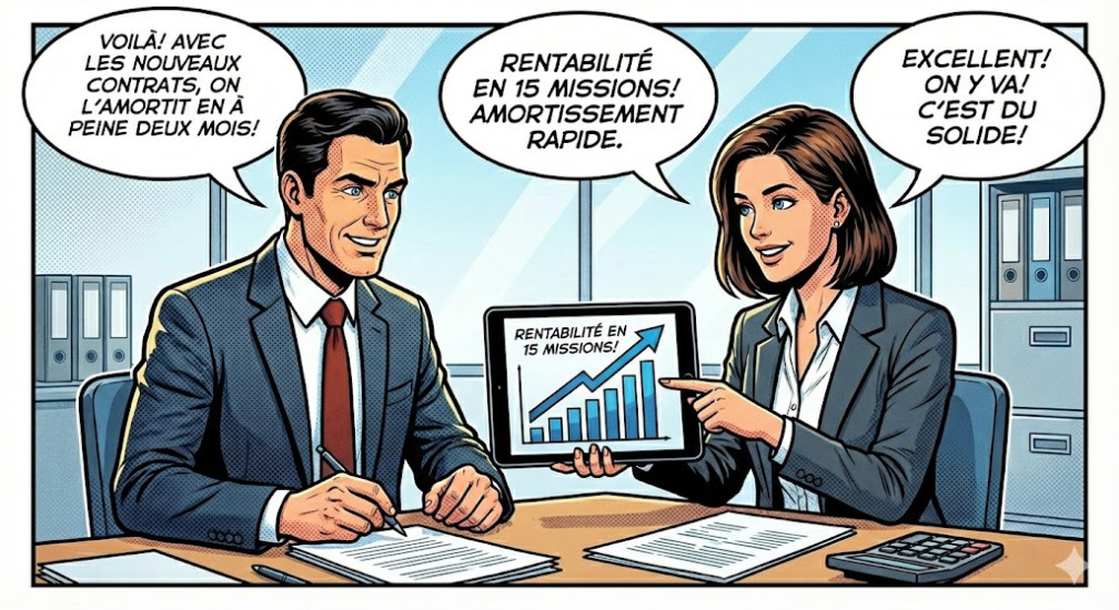 Illustration de l'article de blog Rentabiliser sa capacité 3,5 t : en combien de missions c’est payé ? (cas pratiques chiffrés)