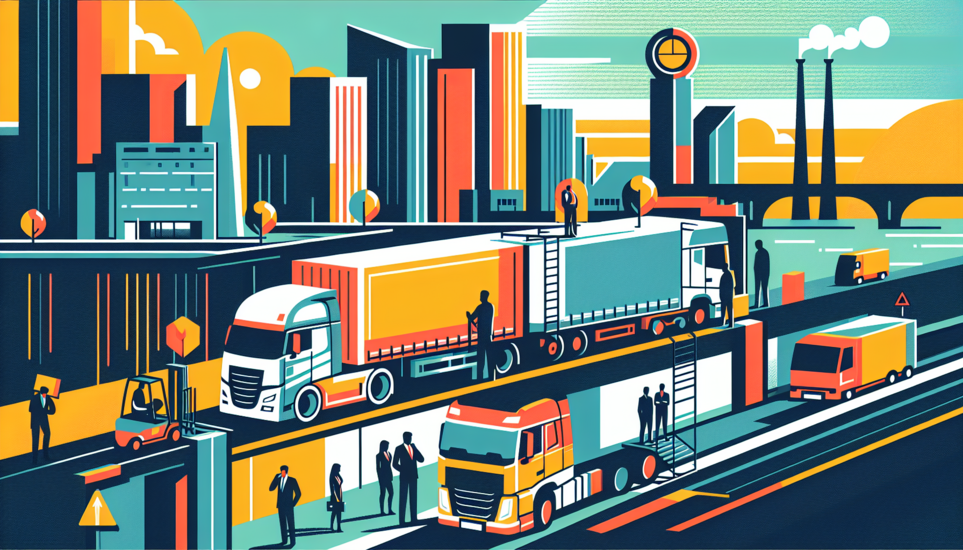 Illustration de l'article de blog Modèle de business plan pour le transport routier de marchandises : réussir votre projet poids lourd