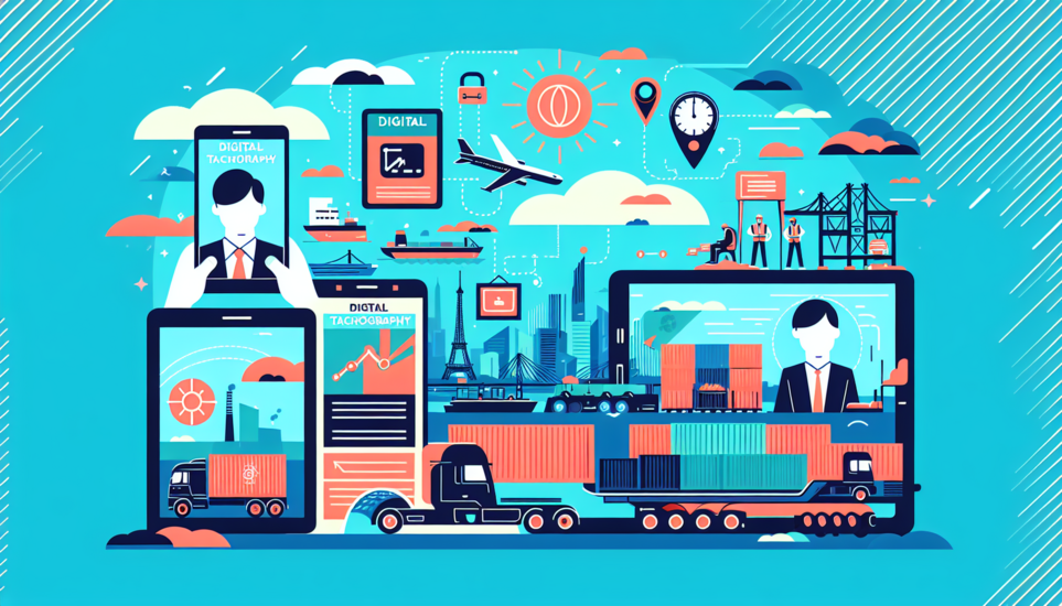 Illustration de l'article de blog Tachygraphe numérique : les obligations et contrôles pour le transport poids lourd marchandises